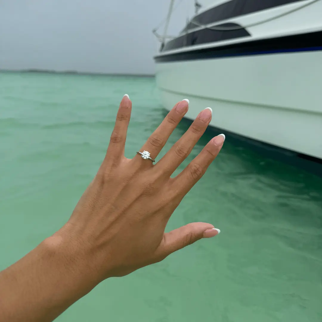 Anillo de compromiso diseñado para Mauricio Barriga